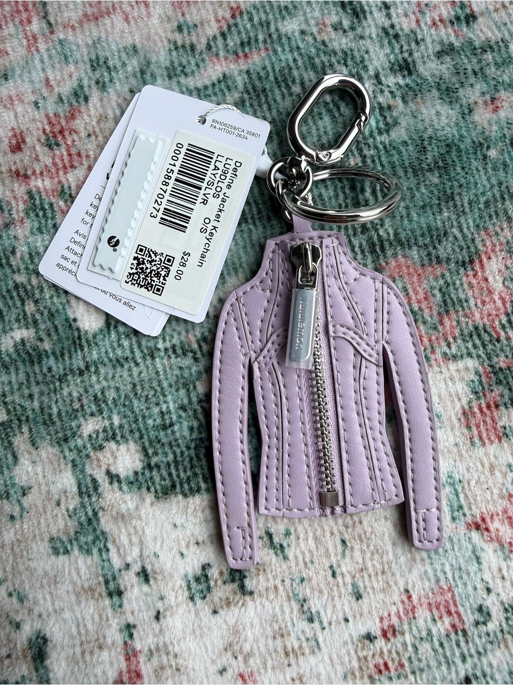 lululemon athletica Lilac Jacket Keychain